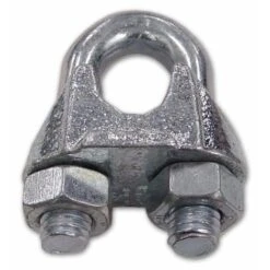 Morsetto A Cavallotto Zincato Filetto 5 Mm Interno 3/16 Conf. 100 Pz