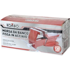 MORSA DA BANCO FISSA IN ACCIAIO APERTURA MAX GANASCE 130mm