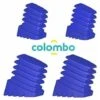 Colombo Kit Piedini Di Ricambio Scala 4pz Antiscivolo, In Plastica. MADE IN ITALY