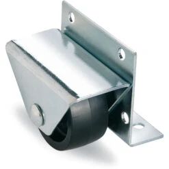 RUOTA D.40X20 NERA PIASTRA FISSA ANGOLO ART.302AT