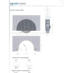 RUOTA OGTM ON-OFF 25 ZAMA ALLUMINIO GOMMA GRIGIA