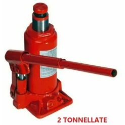 CRICK IDRAULICO PORTATA 2T TONNELLATE CRIC A BOTTIGLIA SOLLEVATORE AUTO MACCHINA