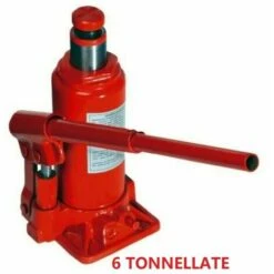 CRICK IDRAULICO CRIC A BOTTIGLIA SOLLEVATORE PORTATA 6 T TONNELLATE AUTO