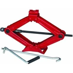 CRICK SOLLEVATORE MANUALE CRIC PANTOGRAFO BUCATURA RUOTE AUTO 2000 KG