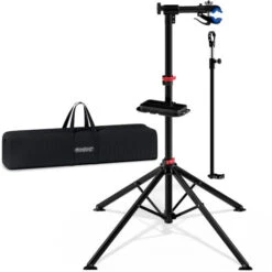 Monzana Cavalletto Per Riparazione Bici Max. 30kg Ripiano Attrezzi H: 108-109cm Manutenzione MTB