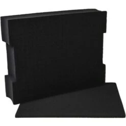 Vhbw Inserto Con Base Compatibile Con Bosch L-BOXX 136 Cassetta Degli Attrezzi - Gommapiuma, Personalizzabile, Nero