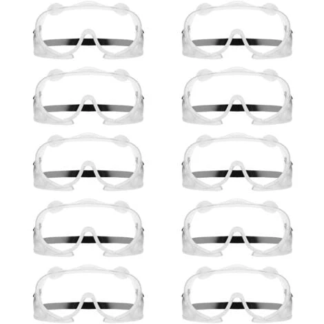 MSW Occhiali Protettivi Da Lavoro Set Da 10 Antifortunistici Sicurezza Antipolvere - immagine 5