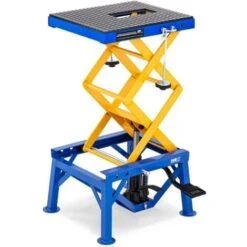 MSW Cavalletto Alzamoto Centrale Sollevatore Idraulico Per Moto Elevatore Moto 150kg