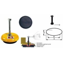 Antivibrante Per Macchine Utensili 90 Mm 500 Kg ABRATOOLS - TK-90