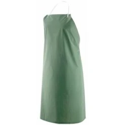 GREMBIULE DA LAVORO CON PETTORINA IMPERMEABILE PVC VERDE 90X120 GR 390 (31092)