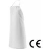 GREMBIULE PVC BIANCO CON PETTORINA CM 90X120 PER CASEIFICIO O MACELLERIA (22019)