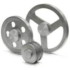 PULEGGIA IN ALLUMINIO SEZIONE A PER MOTORE ELETTRICO COMPRESSORE S/FORO 21853V 1 GOLA D. 50 (21854)