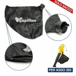 SACCO DI RICAMBIO PER ASPIRATORE SOFFIATORE ASSO 250 - 260 PAPILLON 34641V PER ASSO 260 (34642)