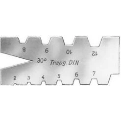 No Name Affilatore Per Utensile Di Filettatura Trapezoidale Secondo Din 103, No: 2-12 Mm Angolo Del Fianco 30 °, 30 ° Notch