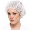 CUFFIE COPRICAPO IN TNT CON ELASTICO MENSE CUCINE COLORE BIANCO 100 PZ (00069)