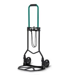 VONROC Carrello Trasporto Pieghevole Con Ruote. Portata 80kg. Con Piattaforma Antiscivolo E Corda Da 1.5m