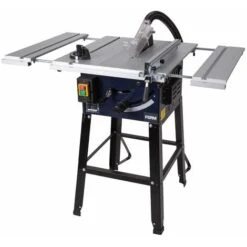 FERM Sega Da Tavolo 1800W 250mm. Tavolo Con 2 Estensioni. Include 1 Lama E Adattatore Aspirapolvere