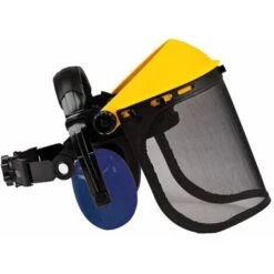 VISIERA CON SCHERMO A RETE E CUFFIE Schermo In Rete