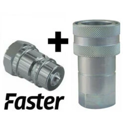 Accoppiamento Valvola A Sgancio Rapido 1/2" FASTER Maschio + Femmina A Sgancio Rapido