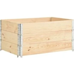 Hommoo Collari Per Pallet 3 Pz 80x120 Cm In Legno Massello Di Pino VD48894