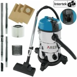 AREBOS Aspirapolvere Industrial Aspirator A Secco E A Umido Aspirator 1300W 30L Blu