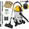AREBOS Aspirapolvere Industriale 30 L Bagnato E Asciutto Aspirapolvere 1300 W Giallo