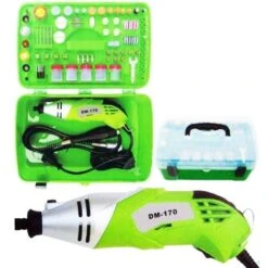 Mini Trapano Con Accessori In Valigia 218 Incisioni E Intagli 170 Watt
