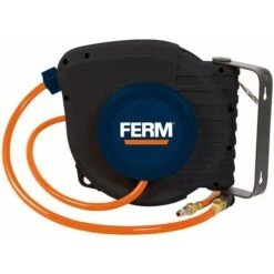 FERM Avvolgitubo Per Compressore D'aria. Include Tubo Da 9 Metri