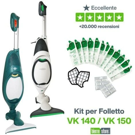 Sacchetti Folletto Vk 140 Vk 150 12pz Profumi Filtri Compatibili - immagine 3