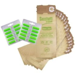 Sacchetti Folletto Vk 120 Vk 121 Vk 122 16pz + Profumi Compatibili