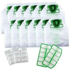 Sacchetti Folletto Vk 200 Vk 220 S Con 12 Sacchetti Profumi E 2 Filtri Vk220s Compatibile