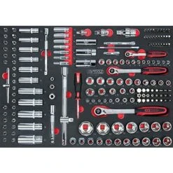KS Tools 711.1011 Set Di Bussole/accessori 1/4 - 3/8 - 1/2, 175 pezzi
