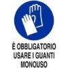 Cartello E' Obbligatorio Usare Guanti Monouso