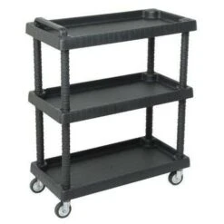 CARRELLINO PORTAPEZZI CON RUOTE IN POLIPROPILENE 75 X 37.5 X H92 CM