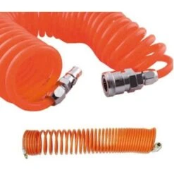TUBO ARIA COMPRESSA SPIRALE PROLUNGA 10 METRI CON ATTACCO RAPIDO MASCHIO FEMMINA