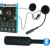 HEADSET MICROFONO AURICOLARE BLUETOOTH IMPERMEABILE PER CASCO MOTO MP3 INTERFONO