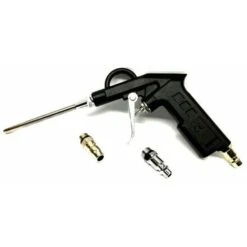 KIT PISTOLA SOFFIAGGIO ARIA COMPRESSA +ACCESSORI COMPRESSORE CANNA LUNGA INNESTO