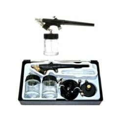 Pistola Aero Penna Aerografo Kit Professionale Air Brush Doppia Azione Pittura