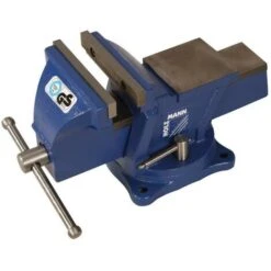 MORSA DA BANCO GIREVOLE 125 MM IN GHISA INCUDINE HOLZMANN WBS125N