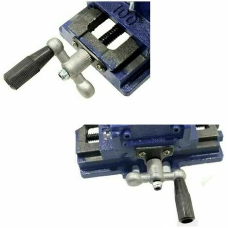 MORSA A CROCE REGISTRABILE 100 Mm DA BANCO E TRAPANO A COLONNA MORSE - immagine 2