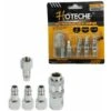 Serie Set Di 5 Innesti Rapidi Per Tubo Aria 1/4 Connettori Raccordi Compressori