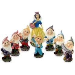 BIANCANEVE 7 NANI SETTE NANO POLIRESINA GIARDINO NANETTI PRATO GNOMI STATUA V