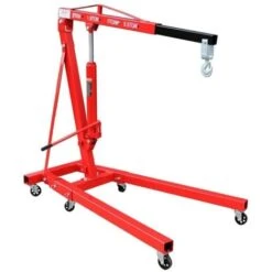 Gru Idraulica Pieghevole 2000 Kg - Gruetta Officina Per Sollevamento Motori