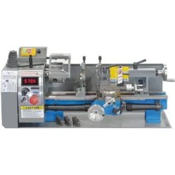 Tornio Da Banco FERVI 0506 Per Metallo - Velocità Variabile - Display Digitale - 230V - Pb 21 Mm