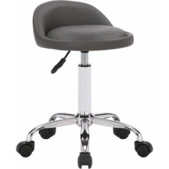 Sgabello Da Lavoro Teramo Con Rotelle Grigio