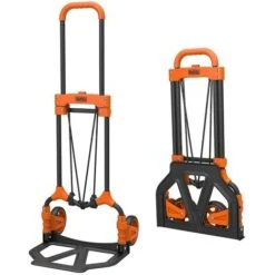 Black & Decker Carrello Portapacchi Pieghevole Portatutto 2 Ruote Portata 65Kg Black Decker