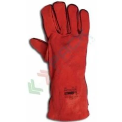 Guanti Da Lavoro In Pelle Crosta Groppone Di Bovino, Certificati CE, EN 388