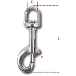 Beta MOSCHETTONI GIRELLO INOX AISI 316 MM25 8264