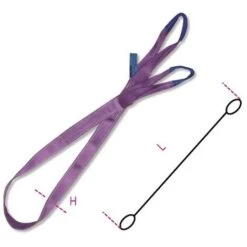 Beta FASCE DI SOLLEVAMENTO VIOLA 1T MT.2,5 8150/2,5
