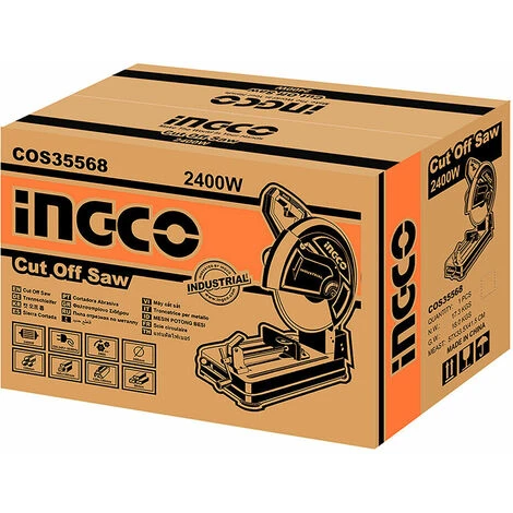 TRONCATRICE DISCO 355 Mm POTENTISSIMA 2400W PER FERRO INGCO - immagine 2